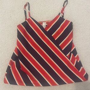 Allison Joy Red and Black Striped Camisole